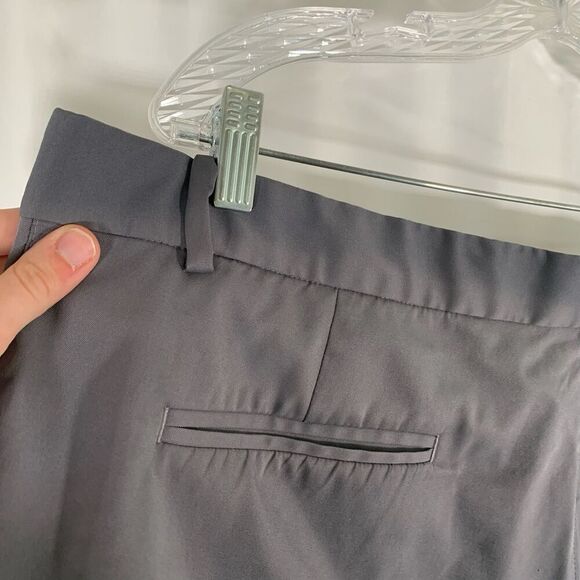 Nike Golf Shorts Men's 42 Grey Flat Front Chino Pockets Embroidered Logo - Picture 8 of 8